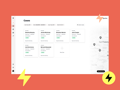 Card view is always nice :) crm design desktop erp injury management management app management information system management system management tool managment product design ui ux