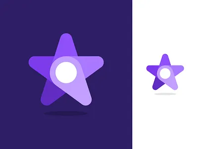 Lavvoro Logo Design - Location Pin Marker, Star app brand branding clever design fintech graphic design designer icon icons identity logo loog lgoo lgo modern pin smart star startup symbol technology vibrant