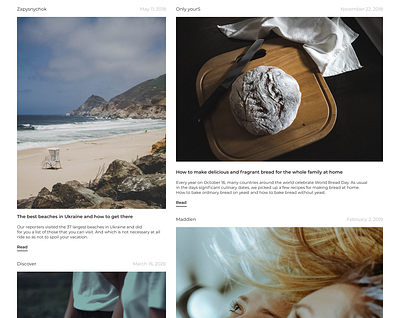 Photo Studio | Website concept #3 bread design designer food photo photograph sand sea site studio ui ux website