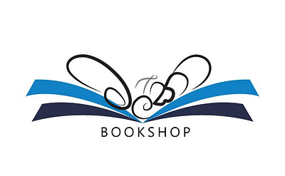 logo for bookshop branding logo typography