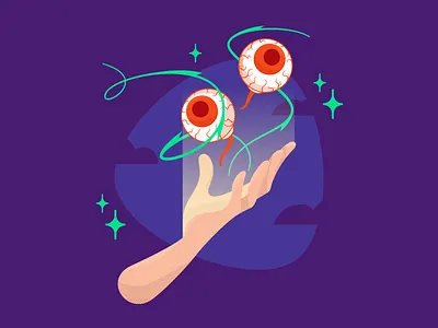 Halloween 2020 - Illustration Process character character design eyes flat graphic halloween hand illustration spooky vector