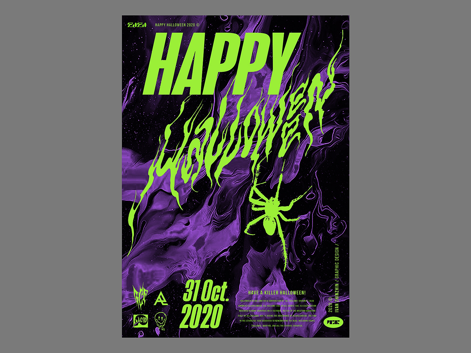 Example of Happy Halloween poster
