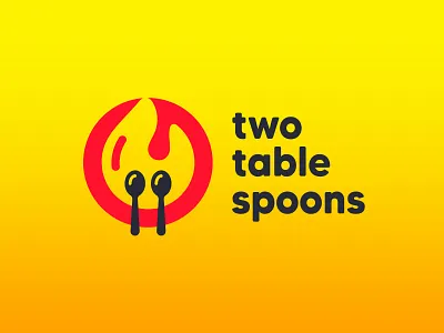 Two Table Spoons (Concept) // Rebound branding chef concept design hot hot plate illustration just for fun logo no pen rebound restaurant spoon spoons standard table two two table spoons typography vector