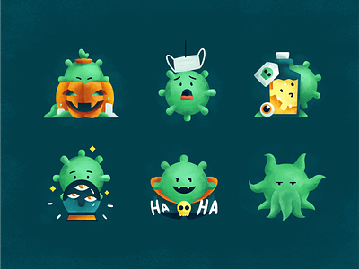 Spooky Newbie: Halloween Pack art coronavirus dracula dribbbleweeklywarmup halloween halloween party horror illustration illustrations playoff pumpkin spooky vector virus warmup