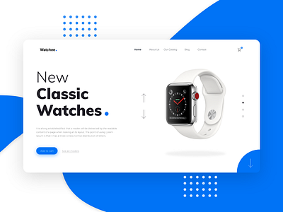 Watchee - Landing design landing store trend ui ux uidesign uxuidesign watch webdesign webdesigner