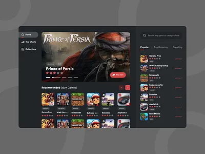 Game store concept app store design design app game app game art game design game store game ui games games design gamestore gaming user experience user interface