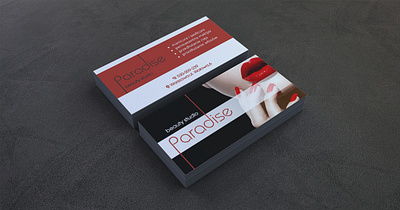 Card Paradise beautiful buisness card card design illustration lipstick nail salon red salon визитка дизайн