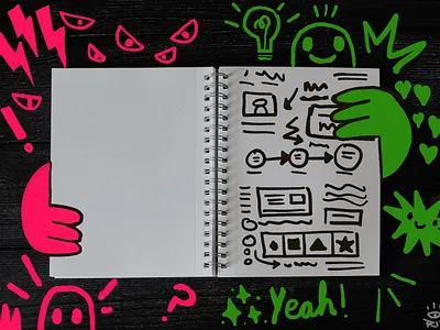 The Fear of The Blank Page blank fear getting started ideas illustration page sketching sketching machine