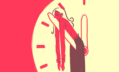 Deadline 2 clock deadline illustration sleep spot illustration