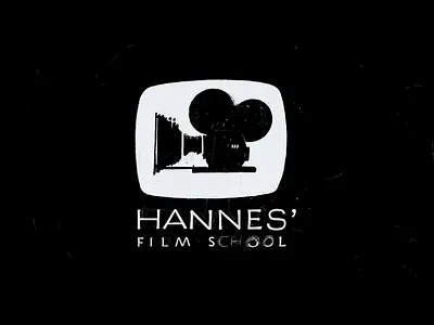 Logo for Hannes’ Film School caps hand lettering illustration ipad logo procreate app sans serif