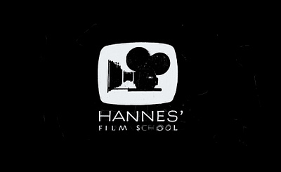 Logo for Hannes’ Film School caps hand lettering illustration ipad logo procreate app sans serif