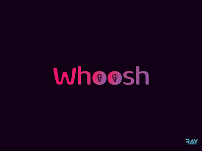 Logo - Whoosh balloon balloon logo brand design brand identity branding hot air balloon icon icon design identity design logo logo design logo icon logo mark mark rayphotostration symbol trendy design typography