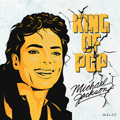 Michael Jackson Vector Art art design graphic design illustration illustrator photoshop vector visual design