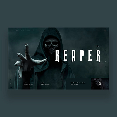 Reaper Ui Design Concept daily design design inspiration graphic design photography ui ui design uiux ux ux design web design