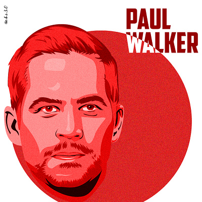 The legend Paul Walker fastandfurious graphic design illustration paulwalker vector visual design