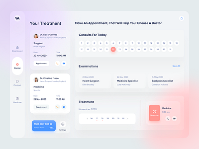 Medical Web App app app design blur blurred background dashboard app dashboard design dashboard ui doctor appointment health app healthcare hospital medical medical design medicine patient app product design productdesign web app web application web application design