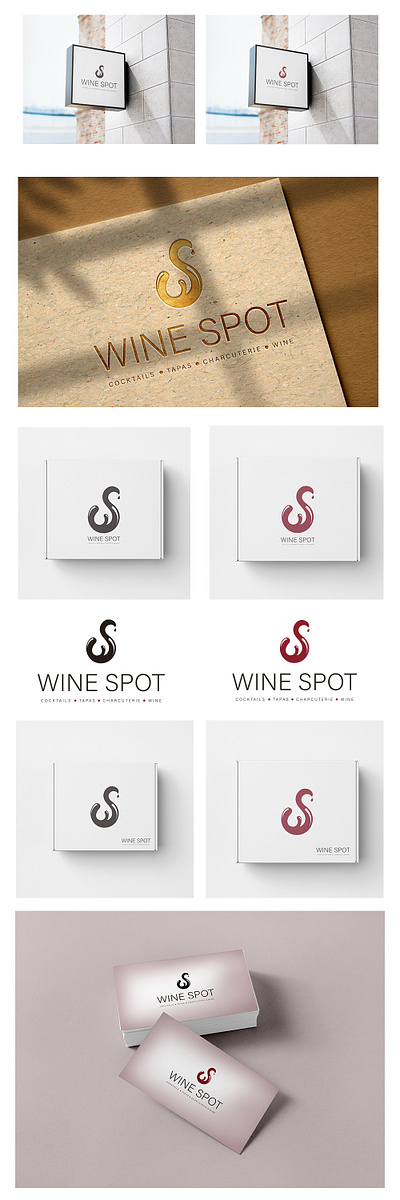 Wine Spot Logo Update black branding icon icon design logo red restaurant standalone wine