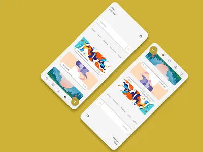 Search screen app app design design gold mobile app mobile design social media socialmedia ui ux