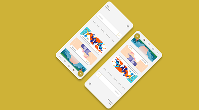 Search screen app app design design gold mobile app mobile design social media socialmedia ui ux