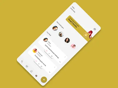 Challenges app app app design design gold illustration mobile app mobile design social social media socialmedia tunisia ui ux