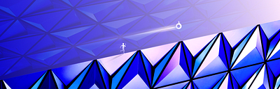 Pa'lante color design geometric gradient illustration light minimal simple sketch vector