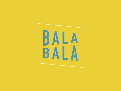 Bala Bala branding branding design logo yellow