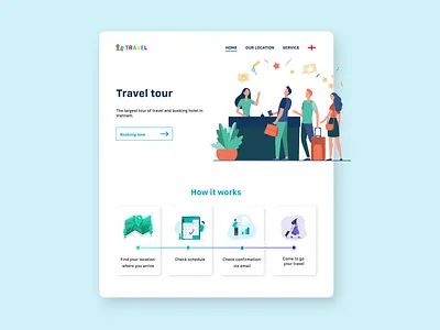 Travel tourism design tourism travel ui web