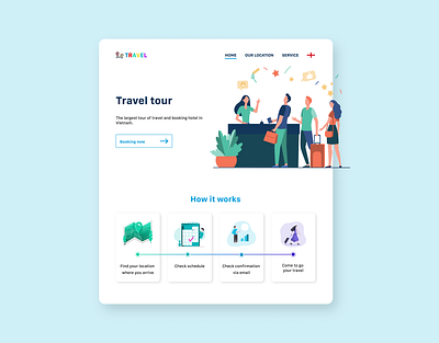 Travel tourism design tourism travel ui web