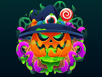 Happy Halloween adobe illustrator art candy character character design design digital art dribbbleweeklywarmup flat ghost halloween halloween design icon illustration illustrator pumpkin scary vector vector art vector illustration