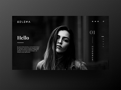 Portfolio Website Design black and white blackandwhite dark design dark interface portfolio website product design productdesign webdesign webdesigns website