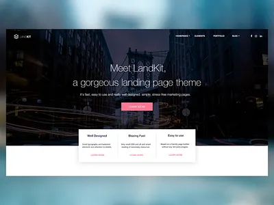 Meet LandKit ! adobexd app design branding landingpage logo persian ui uidesign uiux uiuxdesign webdesign