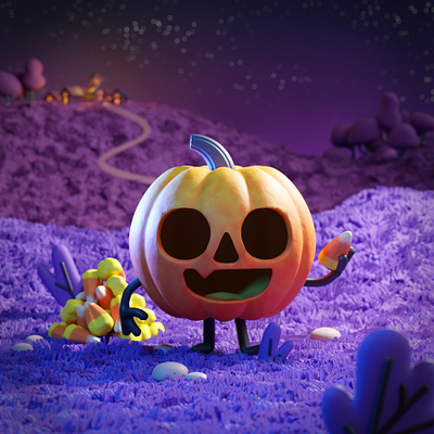 Happy Halloween! 3d 3d art art blender character art cute design digital illustration