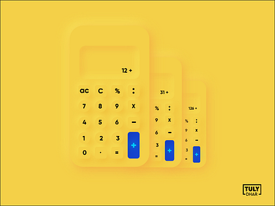 Neomorphism Calculator adobe illustrator calculator design illustrations neomorphism tuly dhar