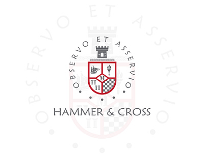 Hammer & Cross Logo brand design brand identity branding business logo corporate branding corporate identity emblem flat logo graphic design illustrator latin america logo logodesign logodesigns logos logotype minimal minimalist logo old school stamp design