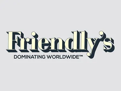 Friendly's brand identity branding identity logo typography
