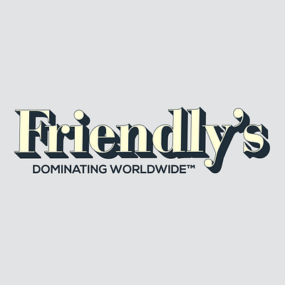 Friendly's brand identity branding identity logo typography