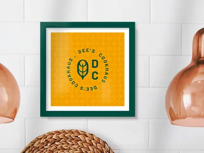 Dee's Cookhaus - Cloud Kitchen Premium basil logo kitchen logo restaurant india restaurant logo