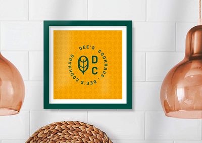 Dee's Cookhaus - Cloud Kitchen Premium basil logo kitchen logo restaurant india restaurant logo