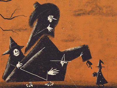 Happy Halloween 🎃 character character design digital art halloween illustration illustrator kidlit kidlit art procreate witches