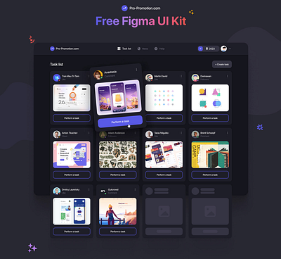 Web Service - Free UI Kit for Figma figma free kit todo app todolist web service webdesign