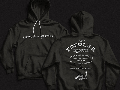 Quote Hoody camp cowboy fire hoody mockup popular loner quote quote design skeleton sweatshirt type type layout