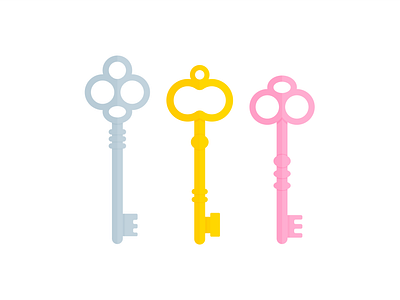 Day 307 - 366 Days of Illustration Challenge - MintSwift digital illustration flat design flat illustration flatdesign illustration illustrations illustrator key keyhole keys lock locksmith mintswift old old school retro vector art vector illustration victorian vintage