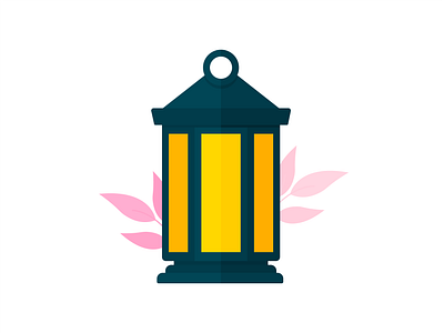 Day 308 - 366 Days of Illustration Challenge - MintSwift digital illustration flat design flat illustration flatdesign foliage illustration illustrations illustrator lamp lantern leaf mintswift old oldschool plants retro vector vector illustration victorian vintage