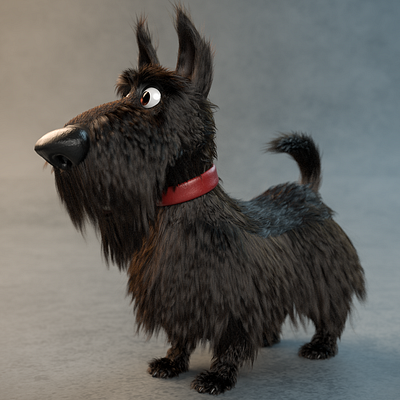 Dog 3D Model 3d 3d art 3d artist c4d character characterdesign cinema 4d motion design render zbrush