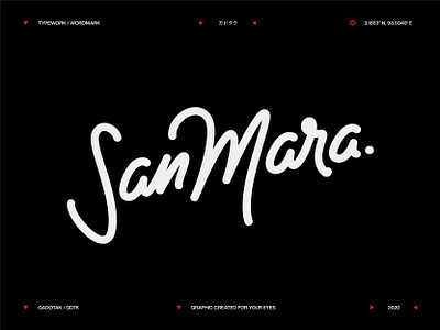 San Mara branding custom lettering custom type design handlettering handtype handwritten lettering logo logo design logotype script lettering type type design typeface typography