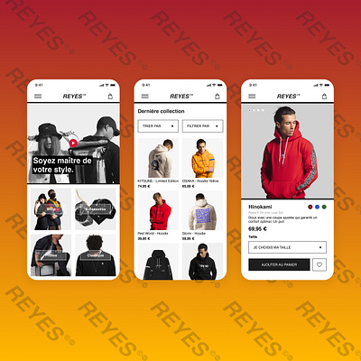 Reyes Clothing - Mobile redesign clothing app clothing design clothings mobile mobile clothe mobile ui mobile uiux reyes reyes clothing ui design uxdesign