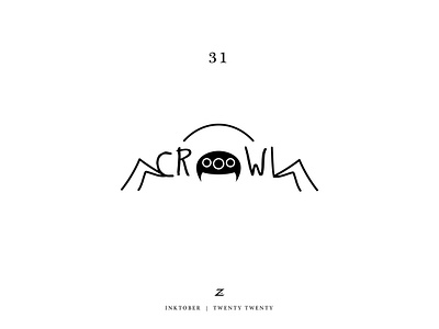 Inktober20 Day 31 art branding creative design icon illustration inktober inktober2020 logo minimal spooky typography