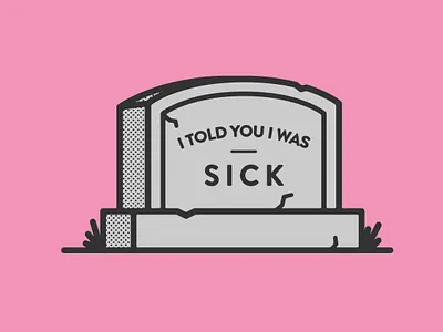 Reason I Died design grave gravestone graveyard halftone icon illustration simple vector