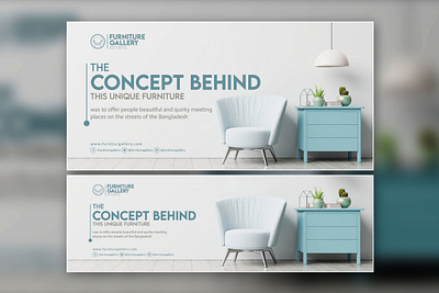Banner Design I 01 advertising advertising design banner design branding furniture furniture banner graphic design lifestyle logo design