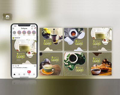 Social Media Banner advertising advertising design banner design branding food graphic design green tea instagram banner instagram banner design tea